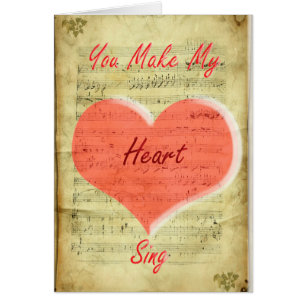 Você faz meu coração cantar o cartão