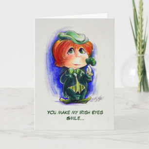 Você Faz Meus Olhos Irlandeses Sorrirem - Cartão