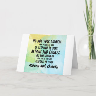 Você faz você, querido - cartão de saudação