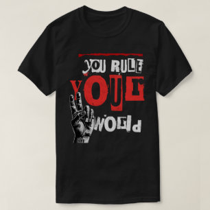 você governa sua camiseta de design profundo