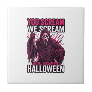 Você Grita Nós Fantasma de Halloween Faca Sangrent