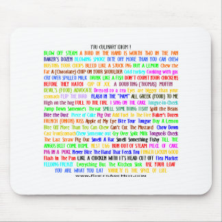 VOCÊ IDIOMA CULINÁRIO MOUSEPAD