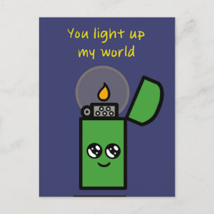 "Você Ilumina Meu Mundo" Cartão Postal