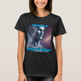 Você já Testou a IA - Camiseta Preta Feminina