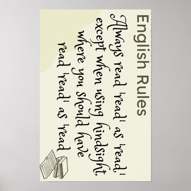 Você lê como lê ou lê poster (Frente)