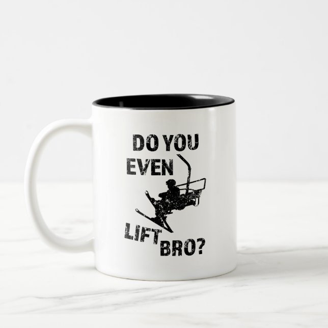 Você levanta mesmo o bro? caneca do esqui dos (Esquerda)