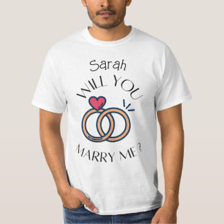 Você Me Casado Camisa, Camiseta ProPosal Personali