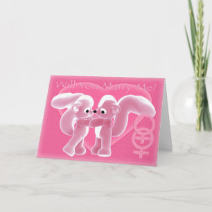 Você Me Casado? Gay, cartão lésbica, cartão bonito