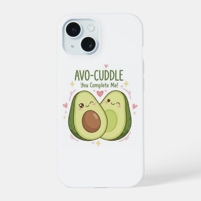 Você Me Completa Casal Abacate Kawaii Fofo (Verso)