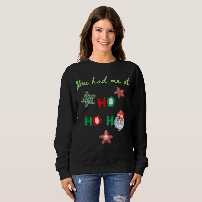 VOCÊ ME CONVENCEU COM HO HO HO Camiseta Feia de Mo (Frente Completa)