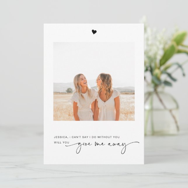 Você Me Dará Um Cartão De Proposta Fotográfica? (Em pé/Frente)