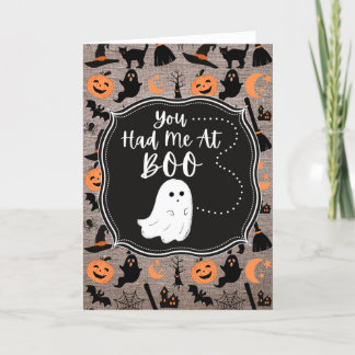 Você Me Teve No Cartão De Boo Halloween