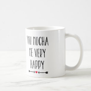 Você Mocha mim caneca muito feliz dos namorados
