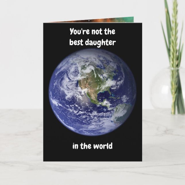 Você não é a melhor filha. Cartão (Frente)