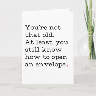 Você não é aquele velho cartão de aniversário engr