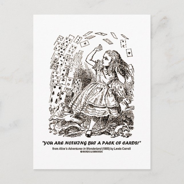 Você Não É Nada Mais Do Que Um Conjunto De Cartões (Frente)