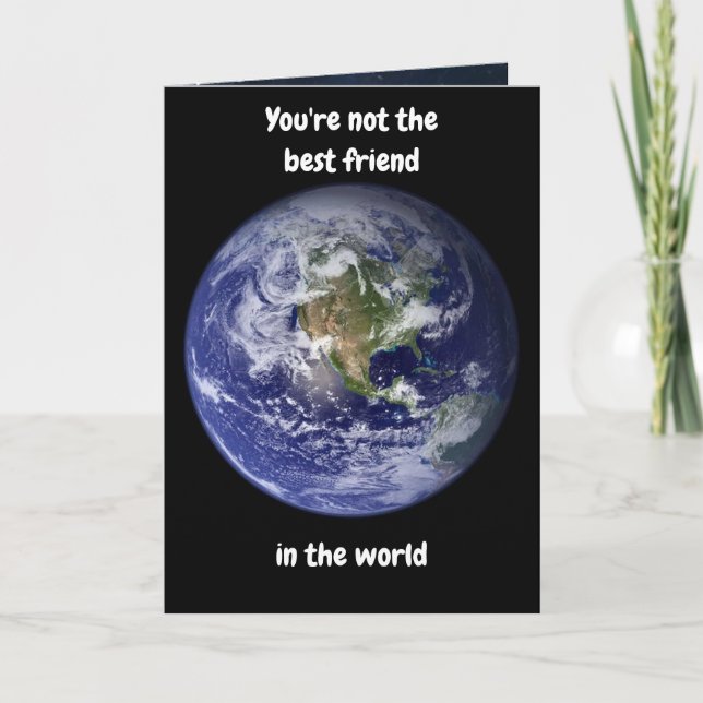 Você não é o melhor amigo. Cartão (Frente)