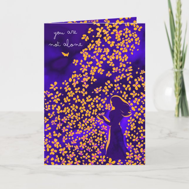 Você Não Está Sozinho - Um Cartão De Fé (Frente)