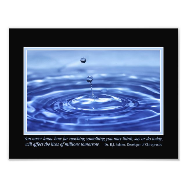 Você Nunca Conhece o Palmer Quote de Foto de 11" x (Frente)