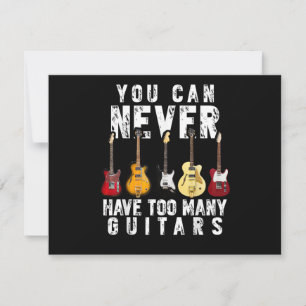Você Nunca Pode Ter Muitos Guitarras Música Piada
