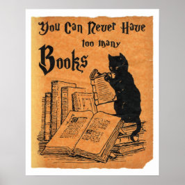 Você Nunca Pode Ter Muitos Livros Gata Poster