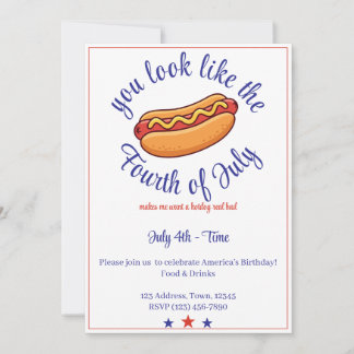 Você Parece o Convite de Festa do Hot Dog do Dia 4