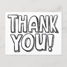 Você Pinta É Divertido Cartão Postal de Agradecime