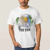 Você pode águar camiseta masculina