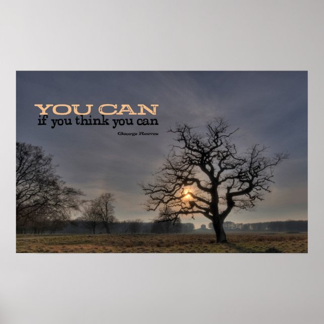 Você Pode Motivar Impressão Poster (Frente)
