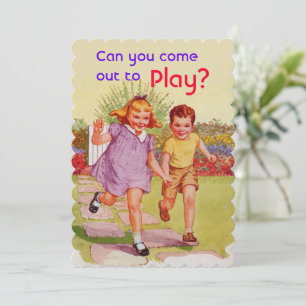 Você Pode Sair Para Brincar? Convite