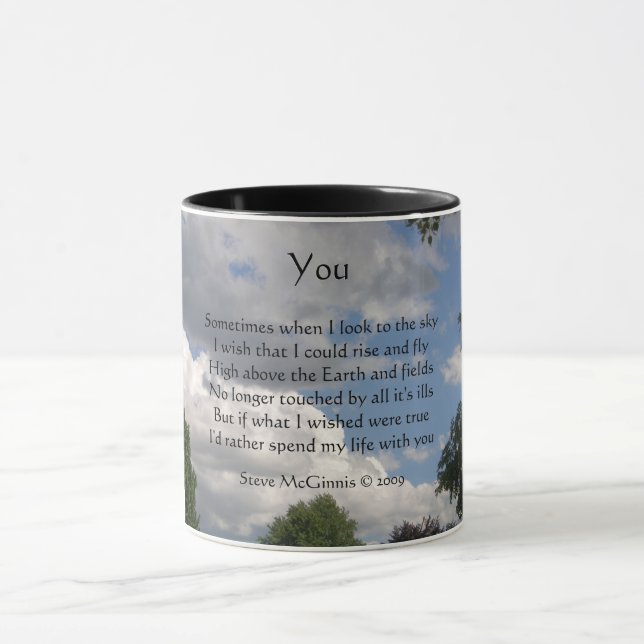 Você poema, caneca da campainha (Centro)