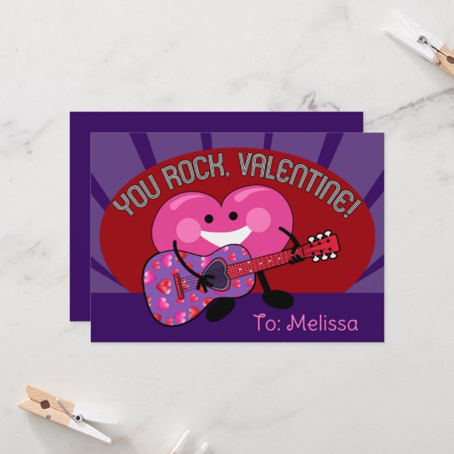 Você Rock Namorados Personalizado Cara de Violão (Frente/Verso In Situ)