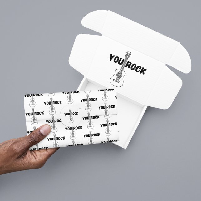 Você Roda O Papel Tecido De Violão (Let someone special know that they rock with this, "You rock" guitar tissue paper! )