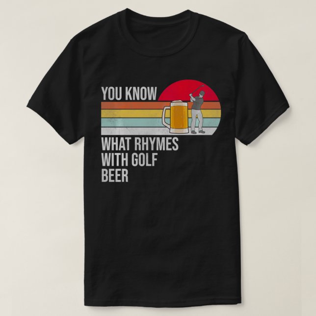 Você Sabe O Que Rima Com Golfe E Pullover De Cerve (Frente do Design)