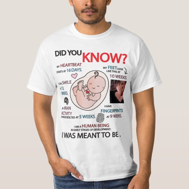 "Você Sabia?" Camiseta de informações sobre vida ú (Frente)