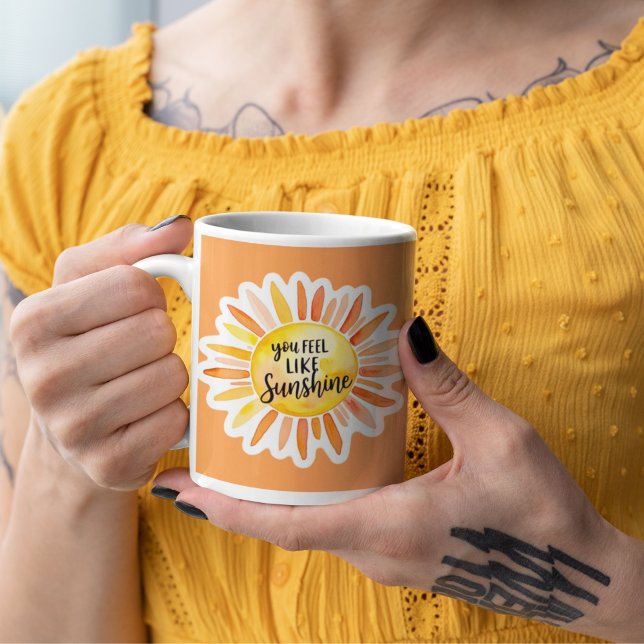Você Se Sente Como Uma Caneca De Sol (Empower someone special with this, "You feel like sunshine" mug! )