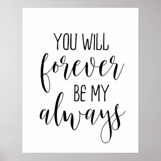 Você Sempre Será O Meu Poster