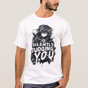 Você sendo julgado silenciosamente Camiseta engraç