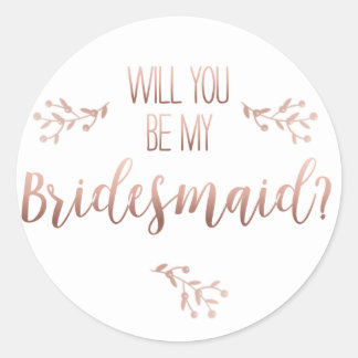 Você será meu adesivo da dama de honra