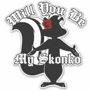 Você será meu adesivo decal da Skonko?