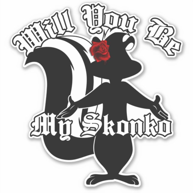 Você será meu adesivo decal da Skonko? (Frente)