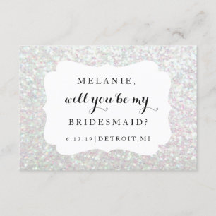 Você será meu cartão da dama de honra - dia do