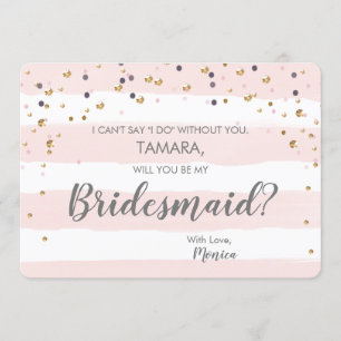 Você Será Meu Cartão De Bridesmaid?