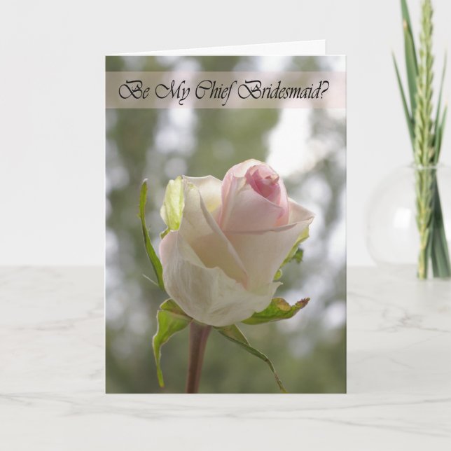 Você será meu cartão de convite da dama de honra? (Frente)