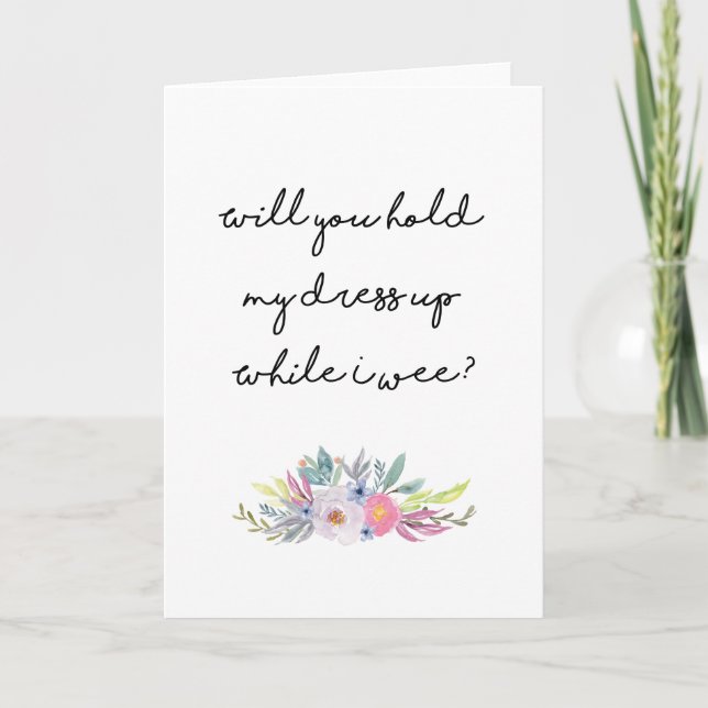 Você será meu cartão de dama de honra? (Frente)