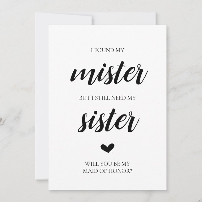 Você será meu cartão de dama de honra? (Frente)