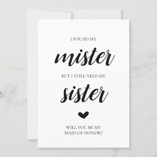 Você será meu cartão de dama de honra?