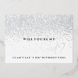 Você Será Meu Cartão De Lâmeida - Folha De Prata