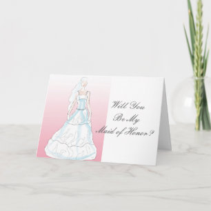 Você Será Meu Cartão De Madrinha de casamento?
