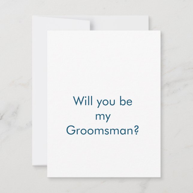 você será meu cartão de padrinho de casamento de b (Frente)